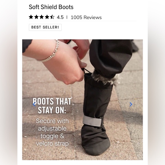 Canada Pooch NWOT Soft Shield Dog Boots sz 2 rain/snow protection original bag - Picture 6 of 13